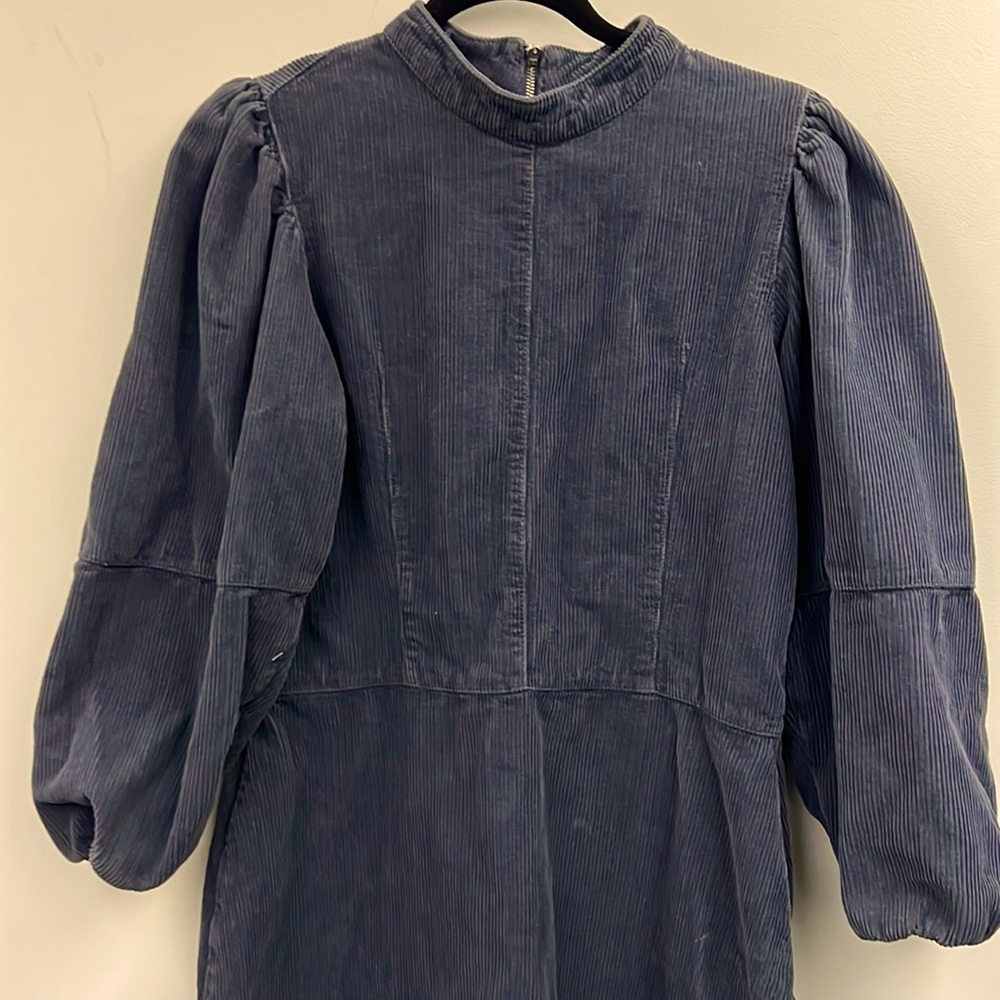 Topshop grey Corduroy dress